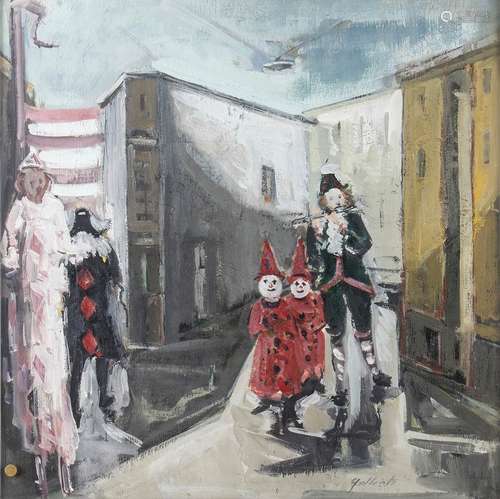 GIACINTO GALBIATI (Monza, 1908 - 1992)Carnaval, 1966Huile su...