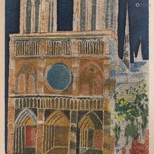 FRANCO GENTILINI (Faenza, 1909 - Rome, 1981)Notre DameSérigr...