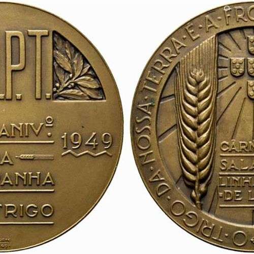 PORTOGALLO. Medaglia 1949 FNPT 20° anniversario. AE (185g - ...