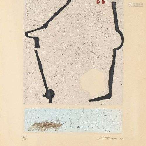 GIUSEPPE SANTOMASO (Venise, 1907 - 1990)Profil, 1967Litograp...