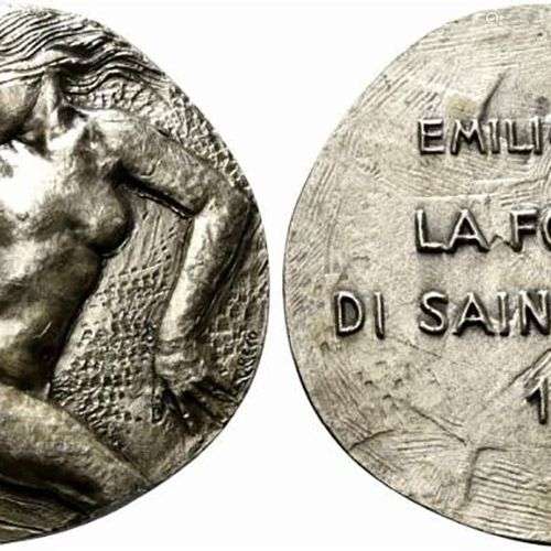 AOSTA. Medaglia 1983 La Fortuna di Saint Vincent. AE argenté...