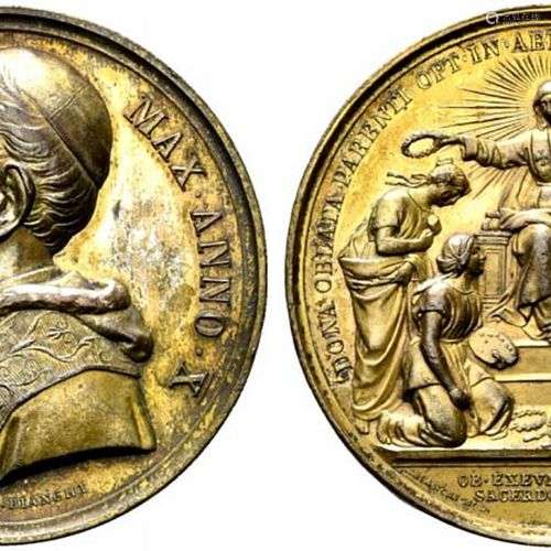 ROMA. Leone XIII (1878-1903). Médaille Esposizione Artistica...