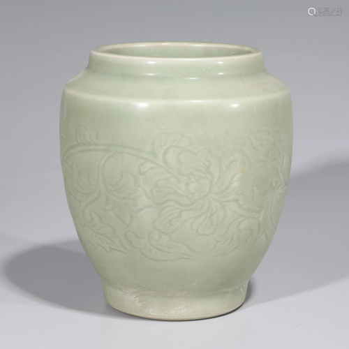 Chinese Celadon Ming Style Glazed Vase