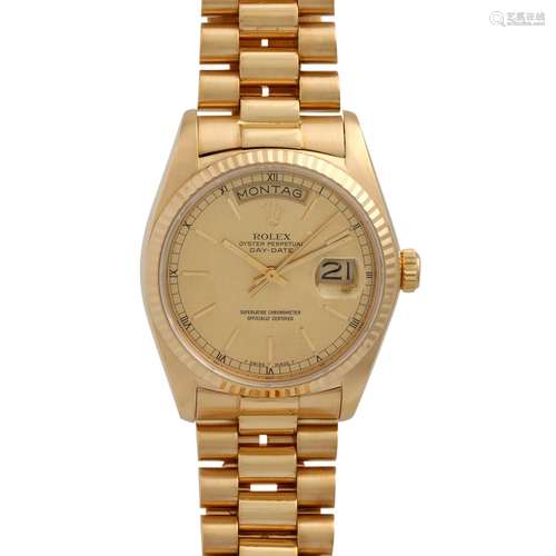 ROLEX Vintage DayDate, Ref. 18038. Armbanduhr. Ca. 1970er Ja...