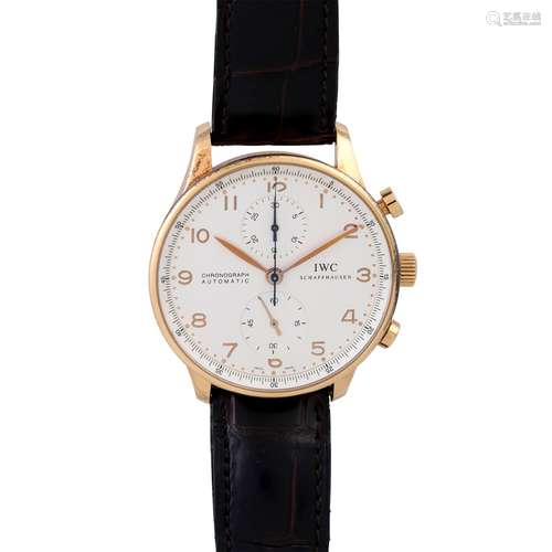 IWC Portugieser Chronograph, Ref. 3714. Armbanduhr. Ca. 2000...