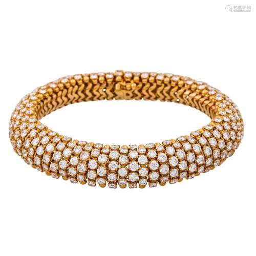 Armband komplett mit Brillanten ausgefasst,