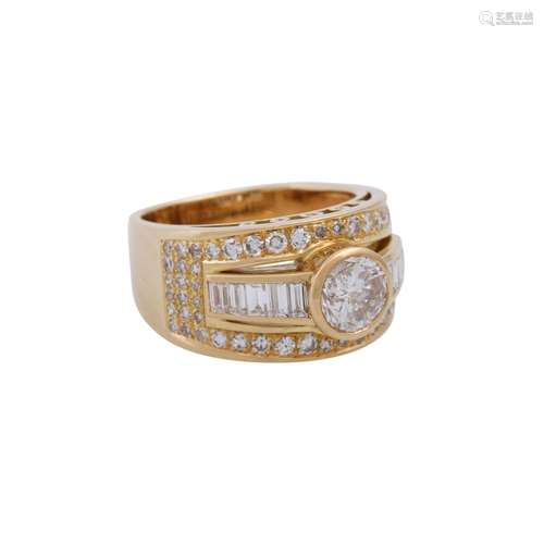 SCHILLING Ring mit Brillant von ca. 1 ct,