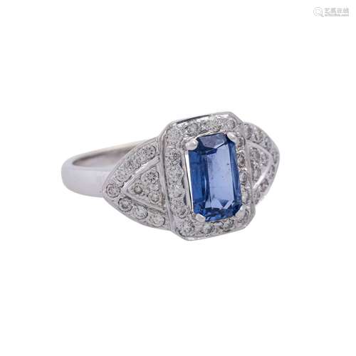 Ring mit Saphir ca. 2 ct,