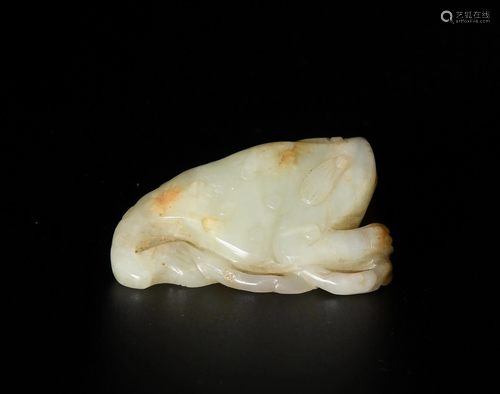 Chinese Jade Toad, Ming Dynasty明代 玉金蟾挂坠