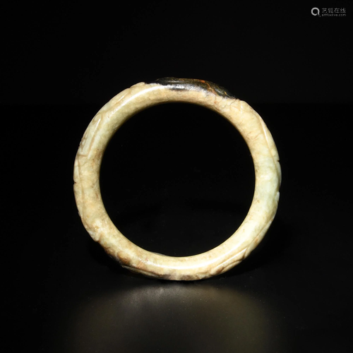 Chinese Jade Bangle, Ming Dynasty明代 玉镯