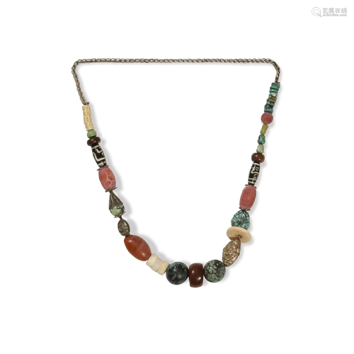 Chinese Beaded Necklace, Qing Dynasty清代 珠串