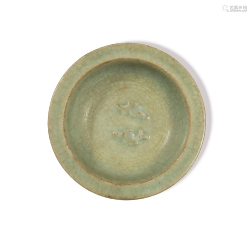 Chinese Celadon Double Fish Dish, Song Dynasty宋代 龙泉双鱼洗