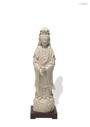 Chinese Blanc de Chine Guanyin Statue, 17th Century十七世紀 ...