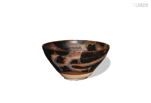 Chinese Jizhou Kiln Bowl, Song Dynasty宋代 吉州窯盏