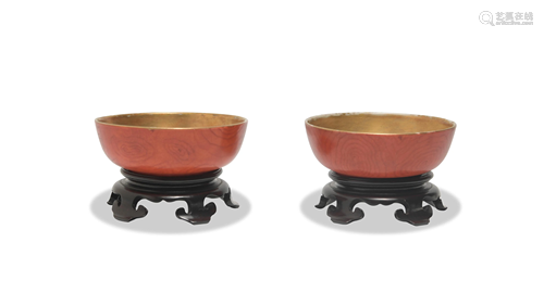 Pair of Chinese Bowls, 19th Century, Possibly Qianlong十九世...