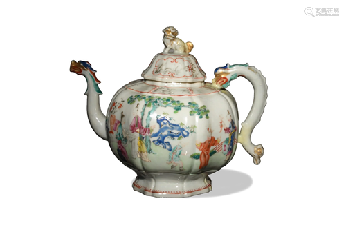 Chinese Export Style Famille Rose Pot, 18th Century十八世紀 ...