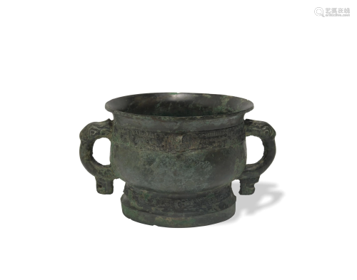 Chinese Bronze Gui, Shang Dynasty商代 青铜簋