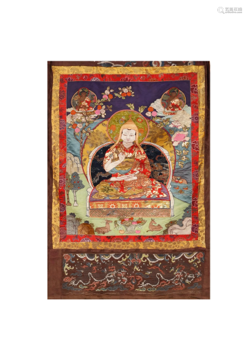 Tibetan Thangka, 18th Century十八世纪 织锦唐卡