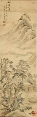 Chinese Landscape Painting Attributed to Wang Hui王翚款 山水...