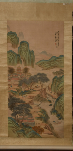Chinese Landscape Painting by Peng Yang彭阳 山水立轴