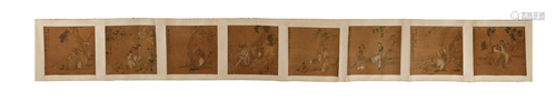 Chinese Handscroll Painting by Shen Zhaoyong沈兆涌 人物手卷