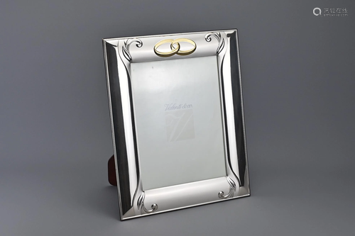 A Valenti & Co Italian Laminated Silver Frame