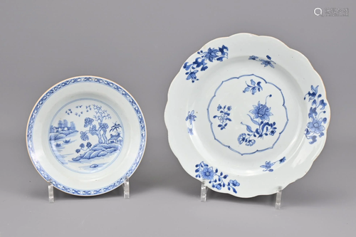 Two 18th Century Chinese Blue and White Porcelain