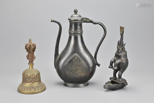 A Middle-Eastern Bronze Ewer