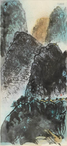 Chinese Landscape Painting by Chu Ge楚戈 山水镜心