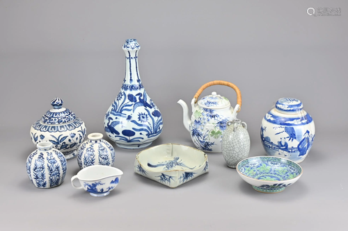 Ten Various Vintage Chinese Porcelain Items