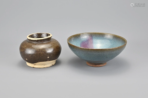 A Chinese Jin Dynasty Junyao Bowl With Glazed Purple