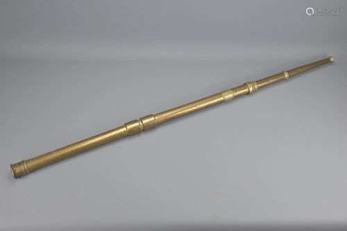 An Extendable Chinese Brass Fire Hose