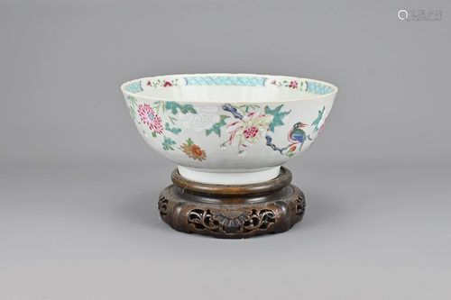 18th Century Chinese Porcelain Famille Rose Bowl