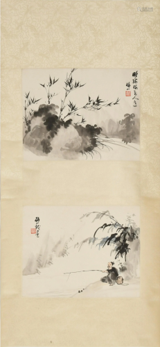 Chinese Ink Paintings by Li Yanshan李研山 水墨梅花