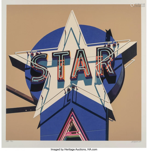 Robert Cottingham (b. 1935) Star, from Signs, 20