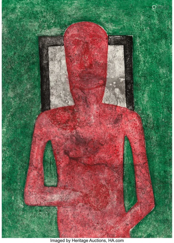 Rufino Tamayo (1899-1991) Hombre Rojo, 1976 Mixo