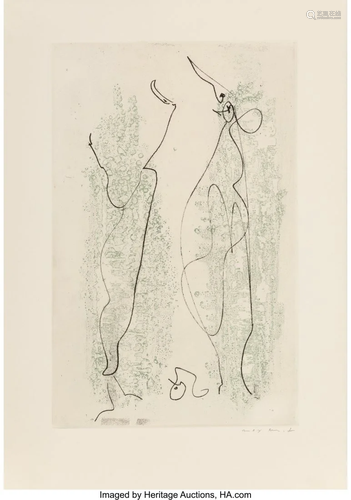 Max Ernst (1891-1976) Two Etchings, from Les Chi