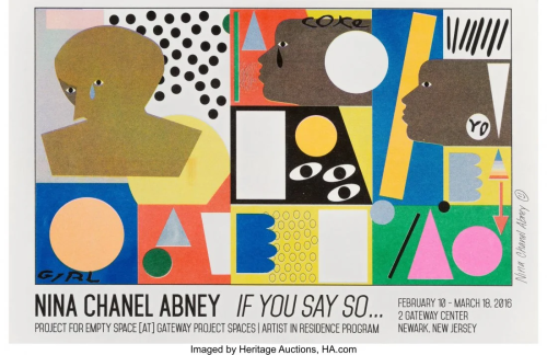 Nina Chanel Abney (b. 1982) If You Say So…Exhi