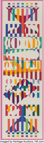 Yaacov Agam (b. 1928) Menorah Series (five works