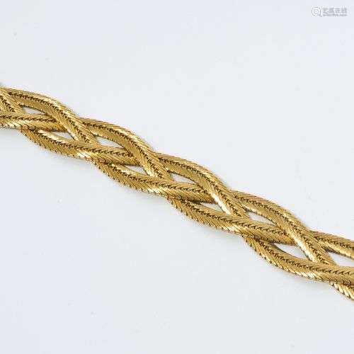 Gold-Zopf-Bracelet