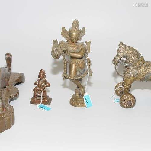 Lot: 4 Metallfiguren