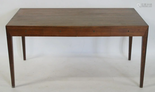 Midcentury Danish Modern 3 Drawer Desk.