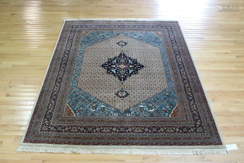 Vintage And Finely Hand Woven Carpet