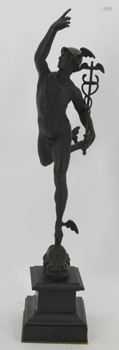 Antique Bronze Sculpture Of Mercury of Gambola