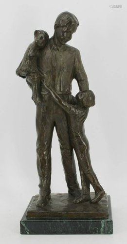 Marc Mellon (USA 20th/21st. Century) Signed Bronze