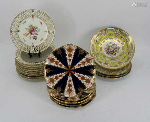 Grouping of Assorted Porcelain Plates.