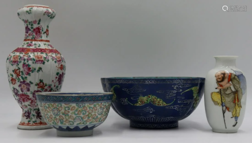 Grouping of Chinese Porcelains.