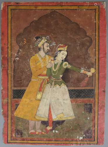 Peinture indienne - Inde, période moghole, XVIIIe siècle, pi...