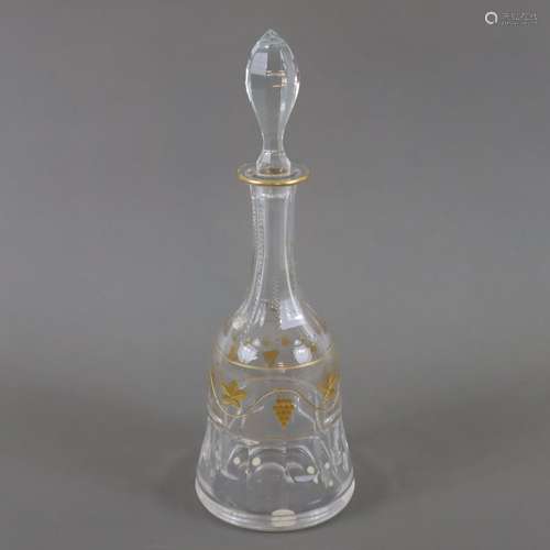 Carafe avec bouchon - Val St. Lambert, Belgique, verre incol...