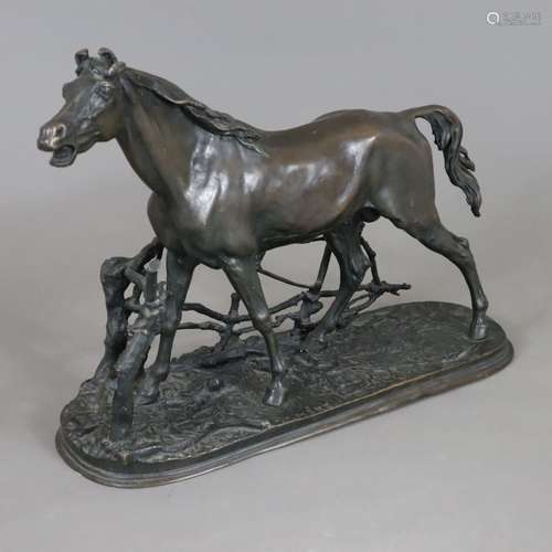 Mène, Pierre-Jules (1810-1879, après) - cheval hennissant da...